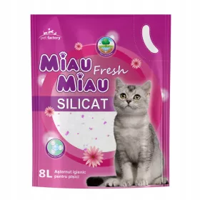   Alom nyulaknak és kis rágcsálóknak - Szilikon alom - Miau Miau Fresh 8L