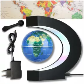   Iskolai földgömb - LEVITÁCIÓS GLOBUS, VILÁGÍTÁSÚ INTERAKTÍV LÁMPA