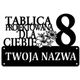 Laser-ART házszám 45 x 45 cm