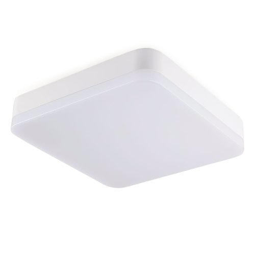 LED MENNYEZETI LÁMPA, FEHÉR, NAGY SZÖGETES MENNYEZETI LÁMPA, 28cm