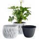  Prosperplast virágcserép 18 cm x 18 x 13,8 cm átmérője 18 cm műanyag fehér