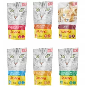   Konzerv macskáknak - Nedves ételek a Josera Cat Pate -nak 6 x 70 g keverék ízek