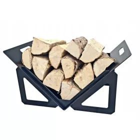   Kandalló kosár - Kandalló faállvány. Kosár szilárd 3 mm -es fémlemez