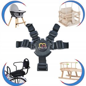   Biztonsági heveder a járni tanuláshoz - Tommy gyerekek univerzális nadrágtartók - kerek bilincs