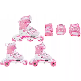    Raven Princess Pink görkorcsolya, fehér, rózsaszín, 26-29-es méret
