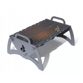 Faszenes grill - Metastal faszén grill 50 x 30 cm