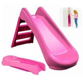   Csúszda GYERMEKEKNEK 130 cm ÖSSZEHAJTHATÓ NAGY RÓZSASZÍN