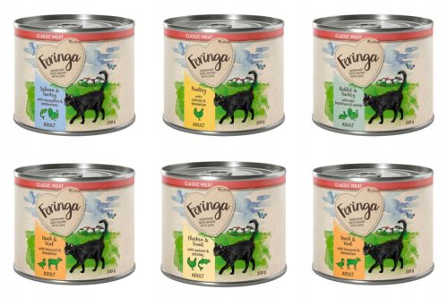Konzerv macskáknak - Nedves ételek a fering keverékhez 12x0,2 kg -os macskához