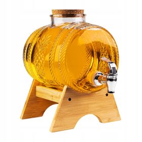   Élelmiszertartó - 5 literes hordó csappal holdfényhez, whiskyhez, limonádéhoz