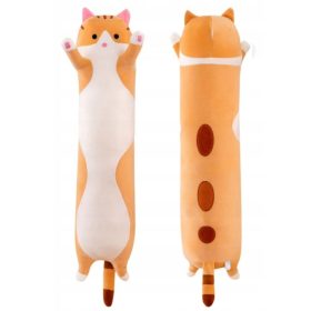  HOSSZÚ bézs macska kabalapárna 120 cm-ig (!)