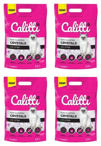Alom nyulaknak és kis rágcsálóknak - Calitti szilikon kavics egy macskához 4 x 3,8 l
