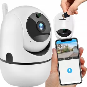   Elektromos bébiszitter gyerekeknek - Elektronikus dada ip hd wifi Ir forgó kamera