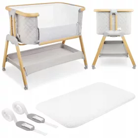    Moby System utazóágy 62 x 96 cm, barna és bézs árnyalatokkal