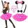 Lány jelmez - MINNIE MOUSE OUTFIT MINIE SZOKNYA KELLEMZŐ 7 db