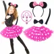 Lány jelmez - MINNIE MOUSE OUTFIT MINIE SZOKNYA KELLEMZŐ 7 db