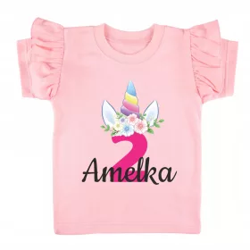   Gyerek póló - Unicorn T -ing a két év második születésnapjára
