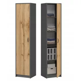   Könyvespolc a gyerekszobába - Gabi állvány zárt szekrény grafit tölgy wotan