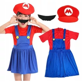   Lány jelmez - Jelölt öltözködő ruha Super Mario Bros 122/128