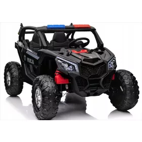   Elektromos játékautó - Akkumulátoros jármű BUGGY POLICE 4x4 24V 7Ah