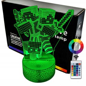   Gyermek éjszakai lámpa - Multifunkcionális asztali teteje blokkokhoz és egy székhez