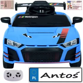   Elektromos játékautó - Kabrió autó A5-ös akkuval + TÁVIRÁNYÍTÓ + LED + RINGATÁS!