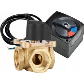 HÁROMUTU SZELEP 3 UTAS 5/4" + ED ST10 AKTUÁTOR