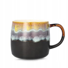   Karácsonyi étkészlet - Fekete-musztardia 0,55 l Kamionka bögre