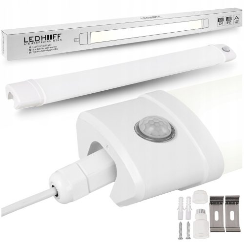 LED lámpa 120 cm -es hermetikus panel luminaire külső mozgásérzékelője a garázshoz