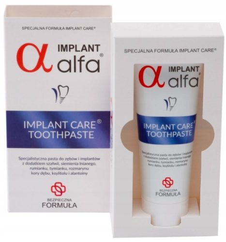 Fogkrém gyerekeknek - ALFA IMPLANT fogkrém és implantátum 75 ml