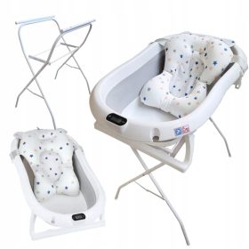   Baba fürdőkád - Primabobo prémium összecsukható kád + szürke állvány