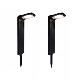   Földbe szúrható lámpa - Süllyesztett napelemes lámpa LED Plus fekete 41 cm 2 db.