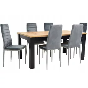 Hajtsa össze a 200 cm -es kézműves tetejét és 6 széket