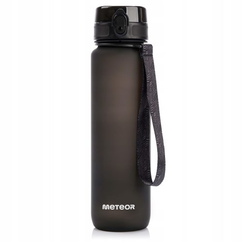 Shaker, edzőtermi palack - Vizes palack vizes palack meteor 1l fekete BPA ingyenes
