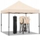  EXPRESS KERESKEDELMI SÁTOR 3x3m + 3 FAL BÉZS
