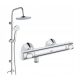 Grohe GROHTHERM 500 króm zuhanycsap + Laveo Leste exponált zuhanygarnitúra