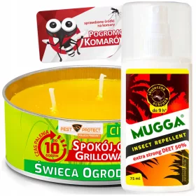    Gyertya szúnyogok és legyek ellen Mosquito Killers 0,2 kg 380 ml