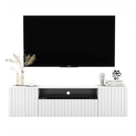    Falra szerelhető TV állvány, Glamour White MAT komód, 150 cm