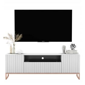  Glamour TV állvány, Glamour komód, Matt White, 150 cm