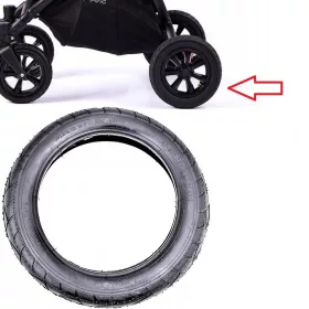   Kerék, gumi babakocsihoz - Valco Snap 4 gumiabroncsos hátsó sport 24,5 cm