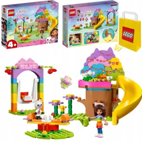    LEGO Gabi macskaháza 10787 Tündérkerti buli + LEGO Papírtáska 6315786 Sárga 24x8x18 cm