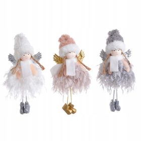   Karácsonyi díszek - Karácsonyfa angyalok dekoratív medálok 3 db