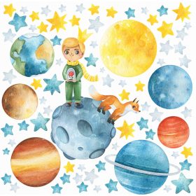   Gyermek falragaszok - Nagy fali matricák kis herceg bolygó Kosmos