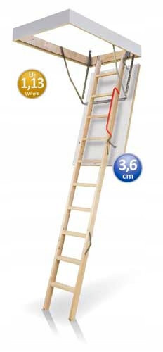 Tetőtéri lépcső - PSB"OPTISTEP"OLA padláslépcső 60x120cm