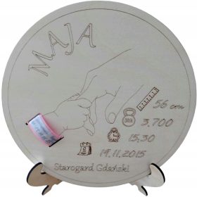   Emlékkép - Metrikus kórházi zenekar keresztelő gravírozás ajándék