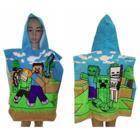 Törölköző - Minecraft poncho pamut törülköző