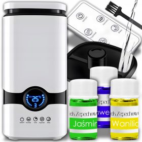   Párásító, légtisztító - Légzenevíziós ionizátor + 3in1 aromaterápia