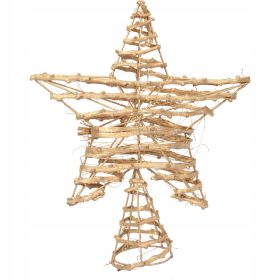   Karácsonyi díszek - Ratanowa csillag hegy a karácsonyfa dekorációk ünnepnapjaihoz