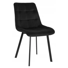   Kárpitozott szék velúr nappali étkező konyha tulusa bársony fekete