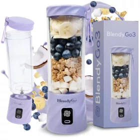    BlendyGo kehely turmixgép Smoothie mixer mini turmixgép 3 250 W Levendula