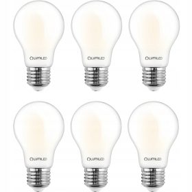 6x LED izzó E27 A60 11W = 100W 3000K Izítószál